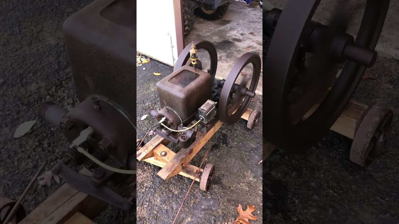 1923 5 HP Witte Throttle Governed Engine YouTube