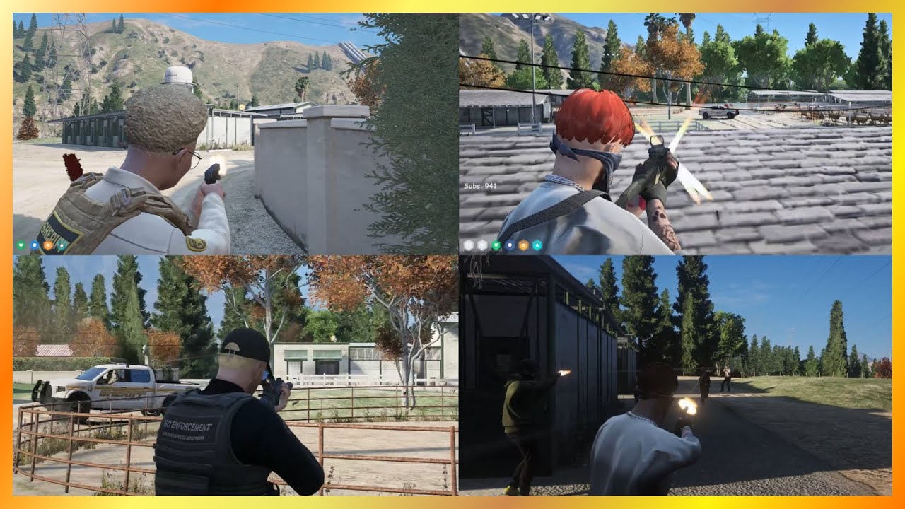 Quangle & Cops Get Ambushed By Hydra At La Fuente Blanca (Multi POVs) | NoPixel 4.0 GTA RP