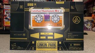 Transformers Generation One Exclusive Linkin Park Soundwave Set Review. G1 Complete Collection Box
