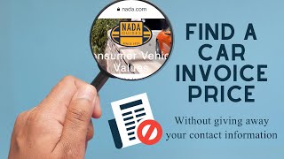 How To Find a Car Invoice Price (No Email Required)