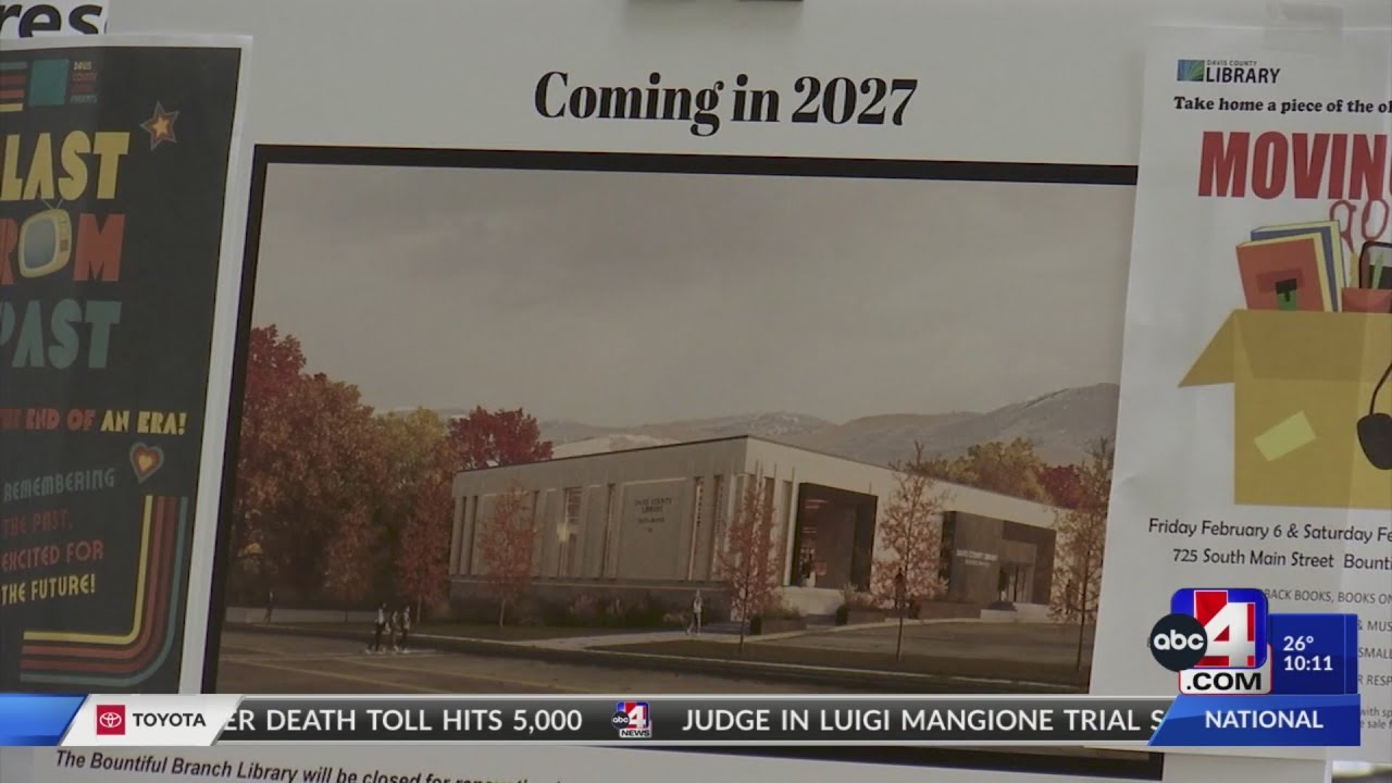 Bountiful library to be closed for renovations until 2027