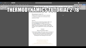 Thermodynamica bestaat uit vraag 2-78 Wat is het proces achter het broeikaseffect en hoe