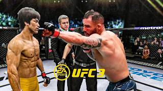 Bruce Lee vs Santiago Ponzinibbio   EA Sports UFC 3   Epic Fight 🔥🐲 screenshot 4