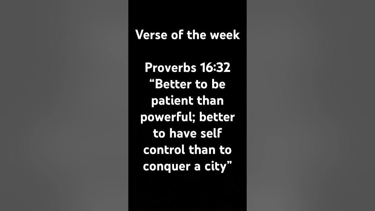 I will post the verse of the week every week YouTube