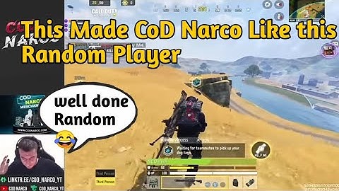 CoD Narco Appreciate This Random Player when this happen Call of Duty: Mobile #codm