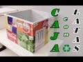 Caja organizadora reciclando latas de refrescos y cartón. Ideas DIY