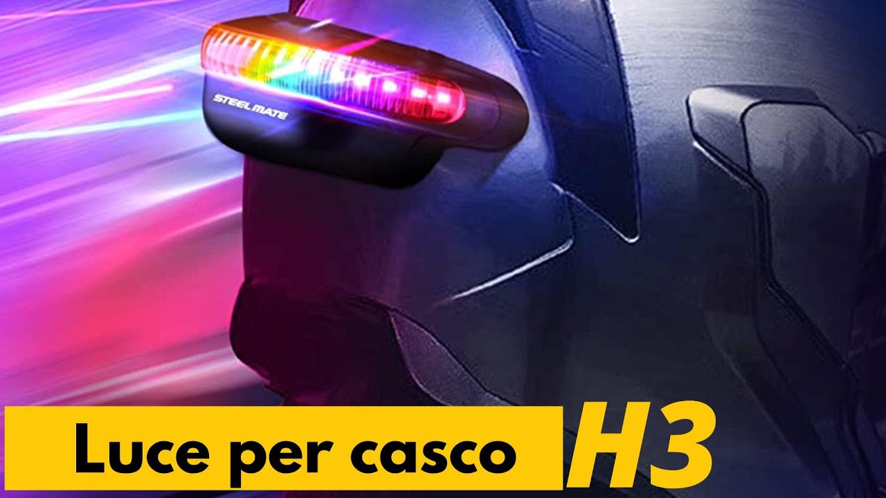 Luce per casco moto Steelmate H3