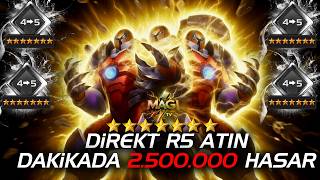 DAKİKADA 2.500.000 HASAR DİREKT R5 ATIN - MCOC ONSLAUGHT GAME PLAY