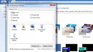 How to add or remove desktop icons in Windows 7