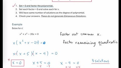 Solve Polynomial Equation - 3rd Degree - Common Factor