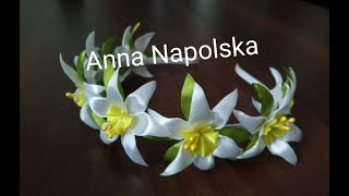 Обруч з нарцисами. Narcissus hairband