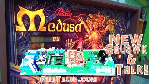 A BRAND NEW G-T-O Squawk And Talk Sound PCB For My 1981 Bally Medusa Pinball Machine!