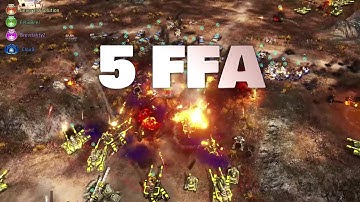 5 Players FFA - Generals Evolution 0.21 - C&C : Red Alert 3 Mod