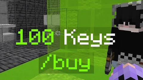 I Opened 100 Crate Keys On Donut SMP! (IP: Donutsmp.net)