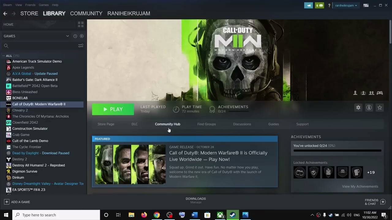 Call of Duty: Modern Warfare II Steam Account