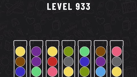 Ball Sort Puzzle Level 933 #ballsortpuzzle #ballsortpuzzlegameplay #puzzlegame #mobile games