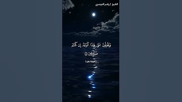 سورة يس من آية 47  إلى آية 50 بصوت الشيخ ياسر الدوسري♥♥