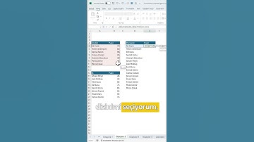 2 Farklı Tablodan Veri Alarak Tek Tabloda Düşeyara Formülü Uygulamak #YouTubeChamps