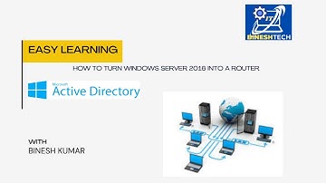 How to turn Windows Server 2016 into a router