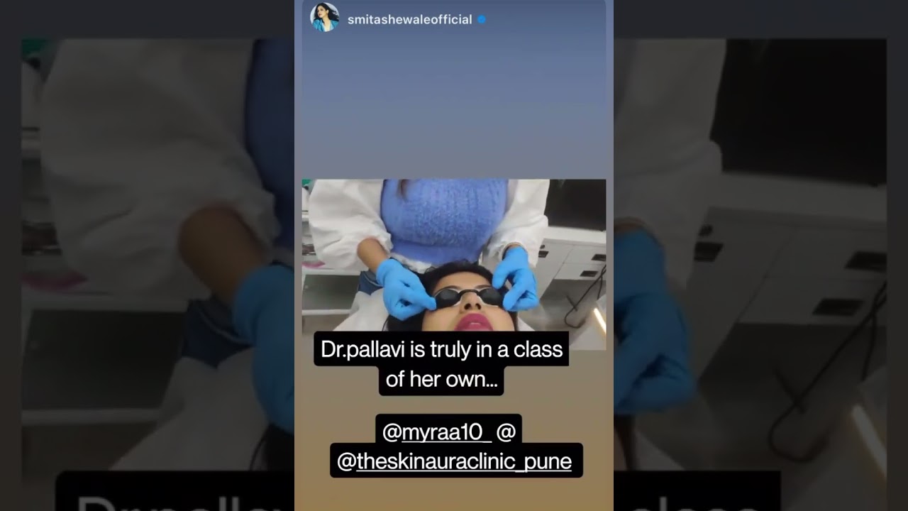 Marathi Actress Smita Shewale@theskinaura clinic bhosari pcmc.