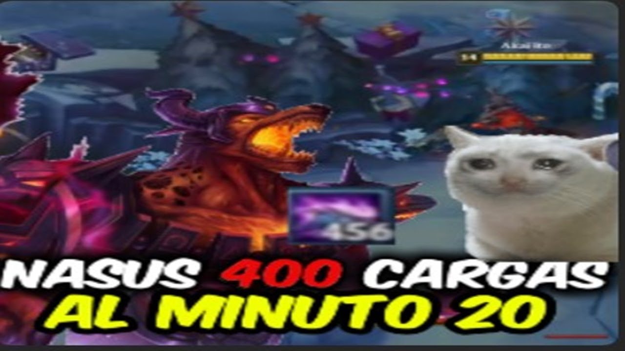 😈⏱️ Dejaron escalar a Nasus… 400 cargas al min 20 🔥🐶