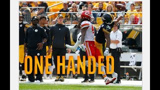 James Conner Makes INSANE One Handed Catch!!