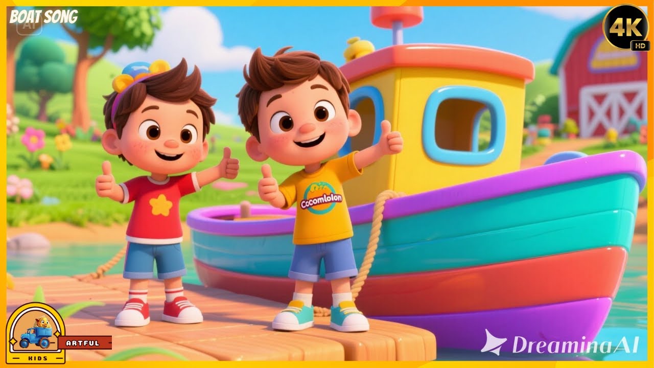 Kids Enjoy Boat Build Song For Kids | Artful Animations