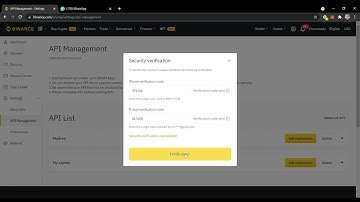 How to create Binance API Keys