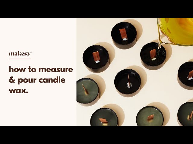 Formula infographic for how to measure wax for candle making #candlemaking  #homemade #candles …