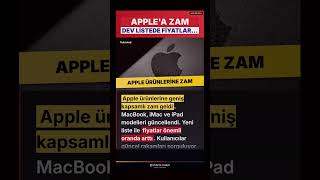 SON DAKİKA: Apple ürünlerine dev zam geldi! MacBook, iMac ve iPad yeni fiyat listesi açıklandı.