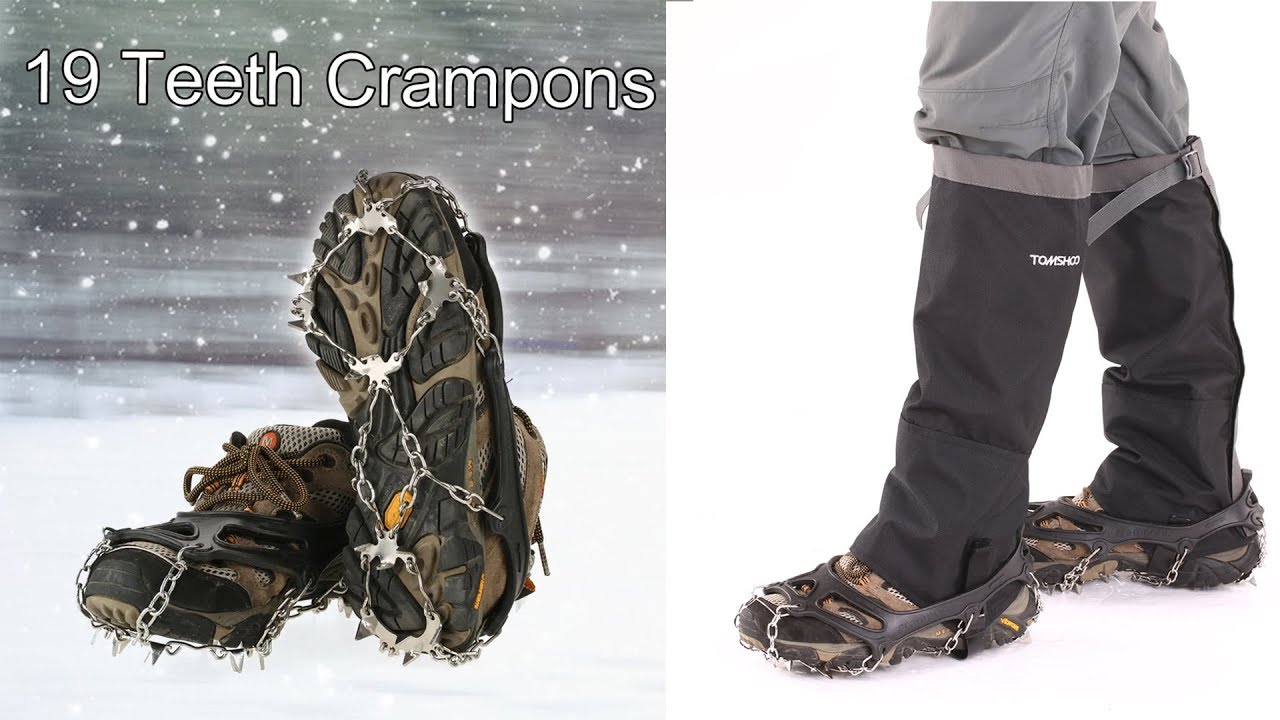 TOMSHOO crampons Non-slip Shoes Cover 