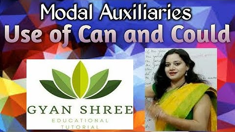 Modal Auxiliaries||Use of Can and Could ||For MPTET/HTET| Gyan Shree Educational Tutorial