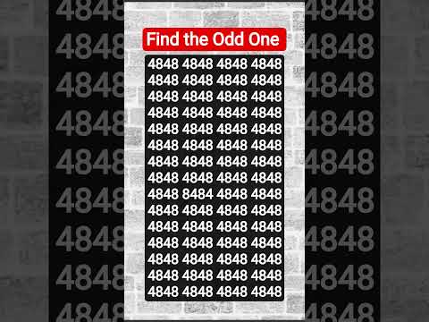 Find the Odd Number 🤔 Eyes Test for Illusion #challenge #quiz #quizness #brainteaser #quizzing #gk
