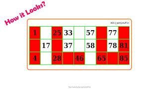 Free Valentine Classic Grid ILU Tambola Tickets