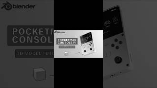 Pocketman Console P1 Modeling in Blender #blender #3dproduct #3danimation #creativeblender