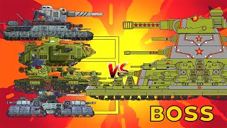 Мега Танки Vs Мега Босс КВ-51 / Мультики про Танки