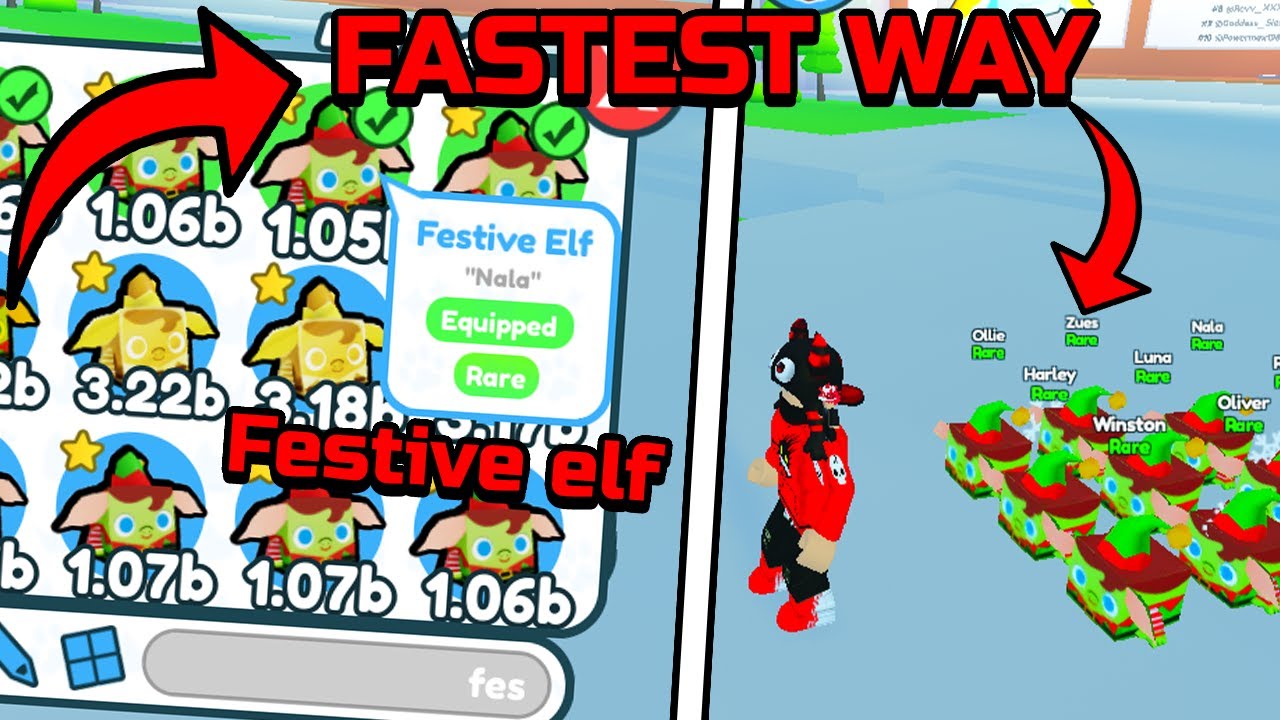 FASTEST WAY to get Festive ELFS in Pet Simulator X! | April Fool Update