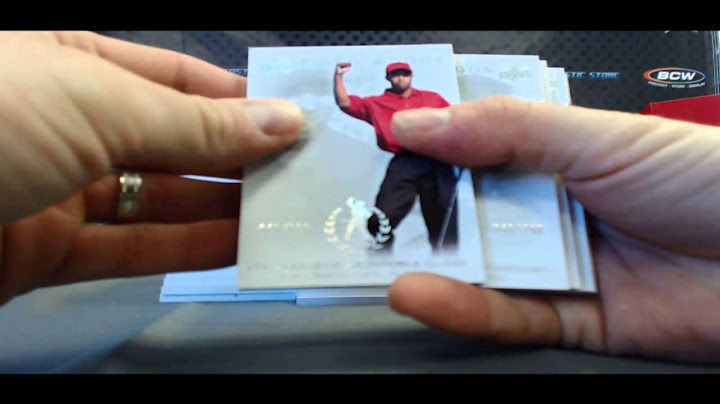 Blowout Cards - BlowoutTV - Professor X's Tiger Woods Masterpiece Collection #1