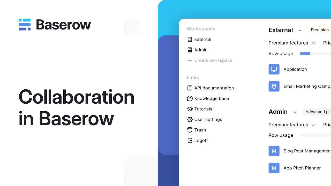 How to collaborate and manage tasks in Baserow - YouTube