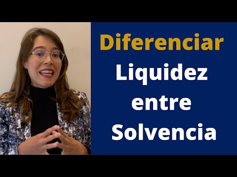 Vídeo: Diferencia Entre Liquidez Y Solvencia