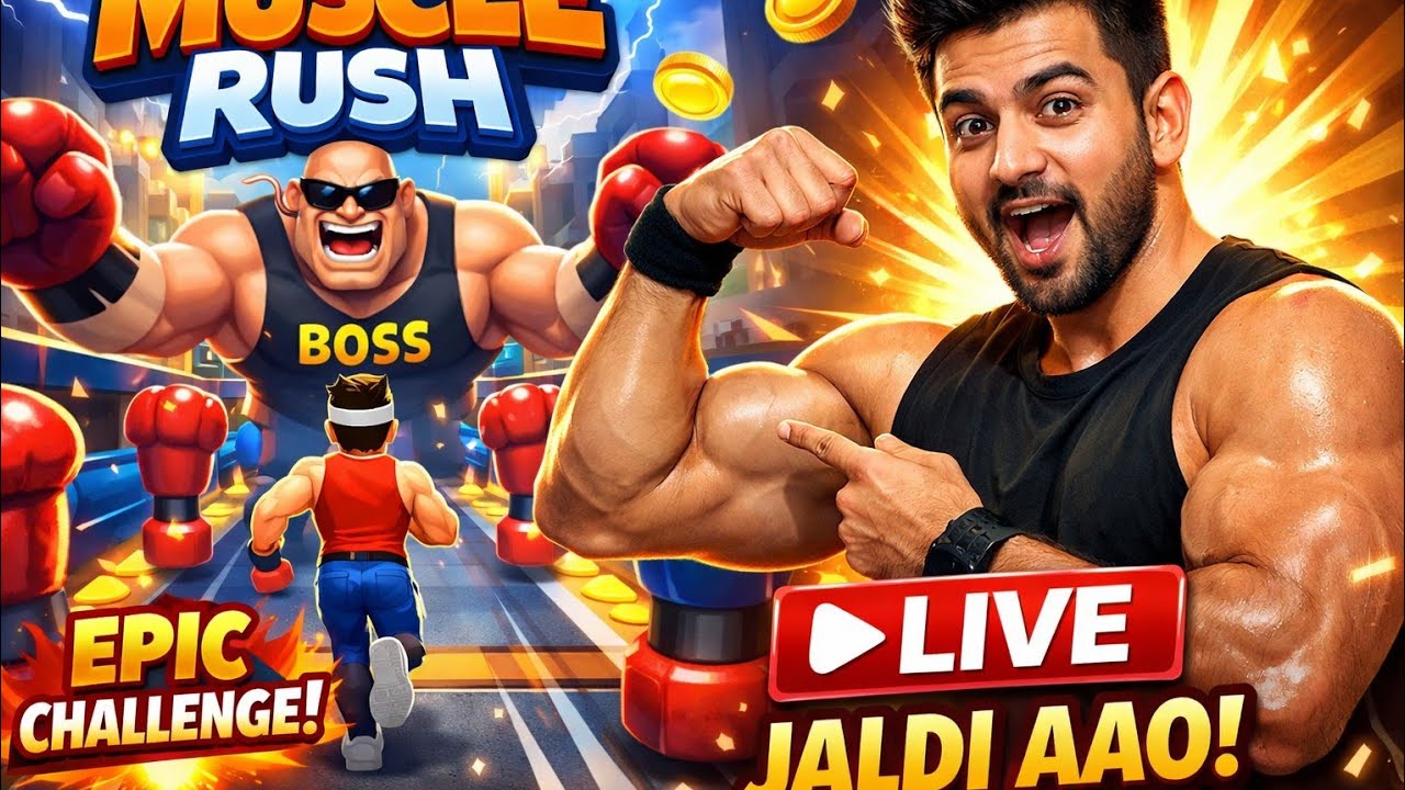 chirag_gamer is live! Muscle Man Runner Fun Gameplay 