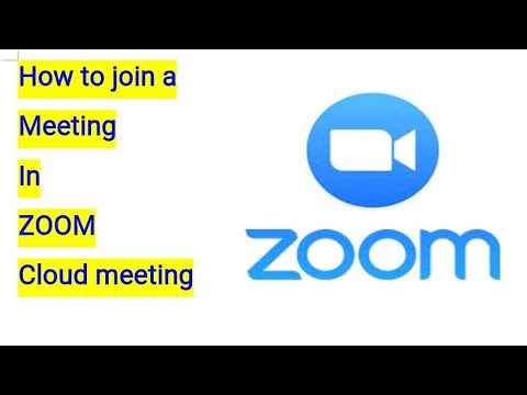 Video How to join a meeting on ZOOM cloud meeting app - youtube