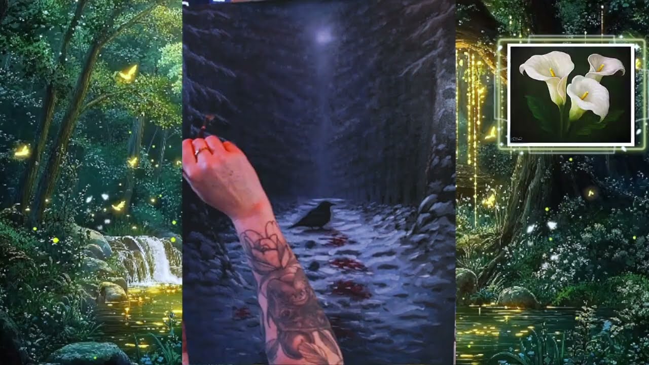 Beyond the wall Timelapse /GOT inspired /Water Mixable Oil Painting / Art & Chill | Painting At Dawn