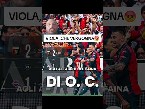 Video GENOA FIORENTINA 2-1: VERGOGNA VIOLA! DISASTRO TOTALE!