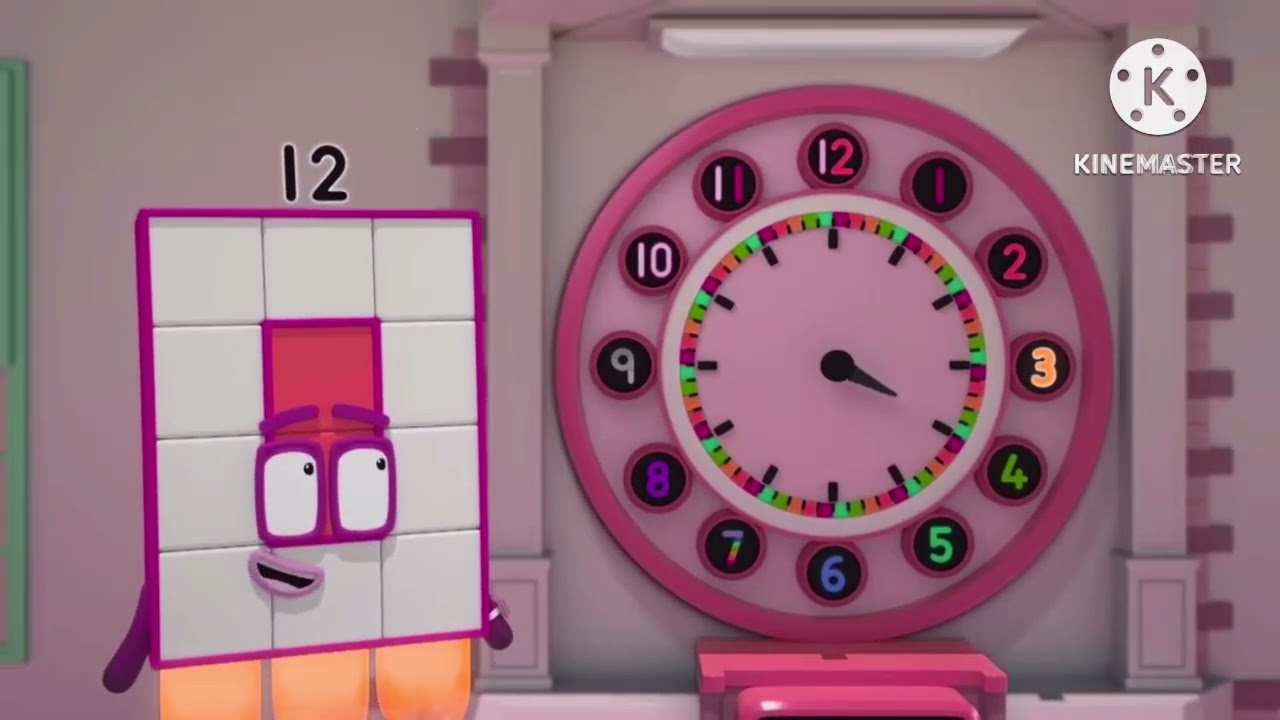 numberblocks twelve tells time song (hour hand song) in g major 25
