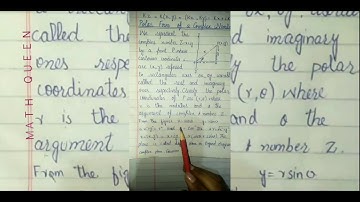 Complex Analysis by Dr M.Iqbal Topic: Polar Form of Complex Number