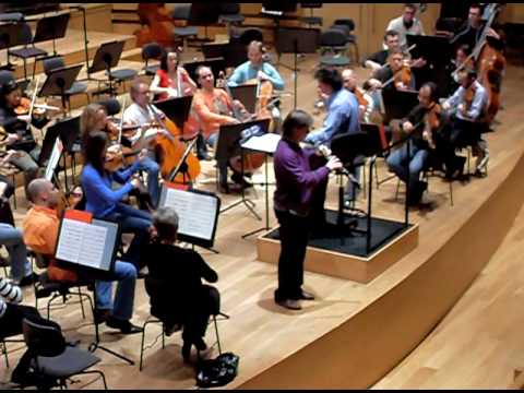 Ramón Ortega Quero, oboe, rehearses with OSCyL