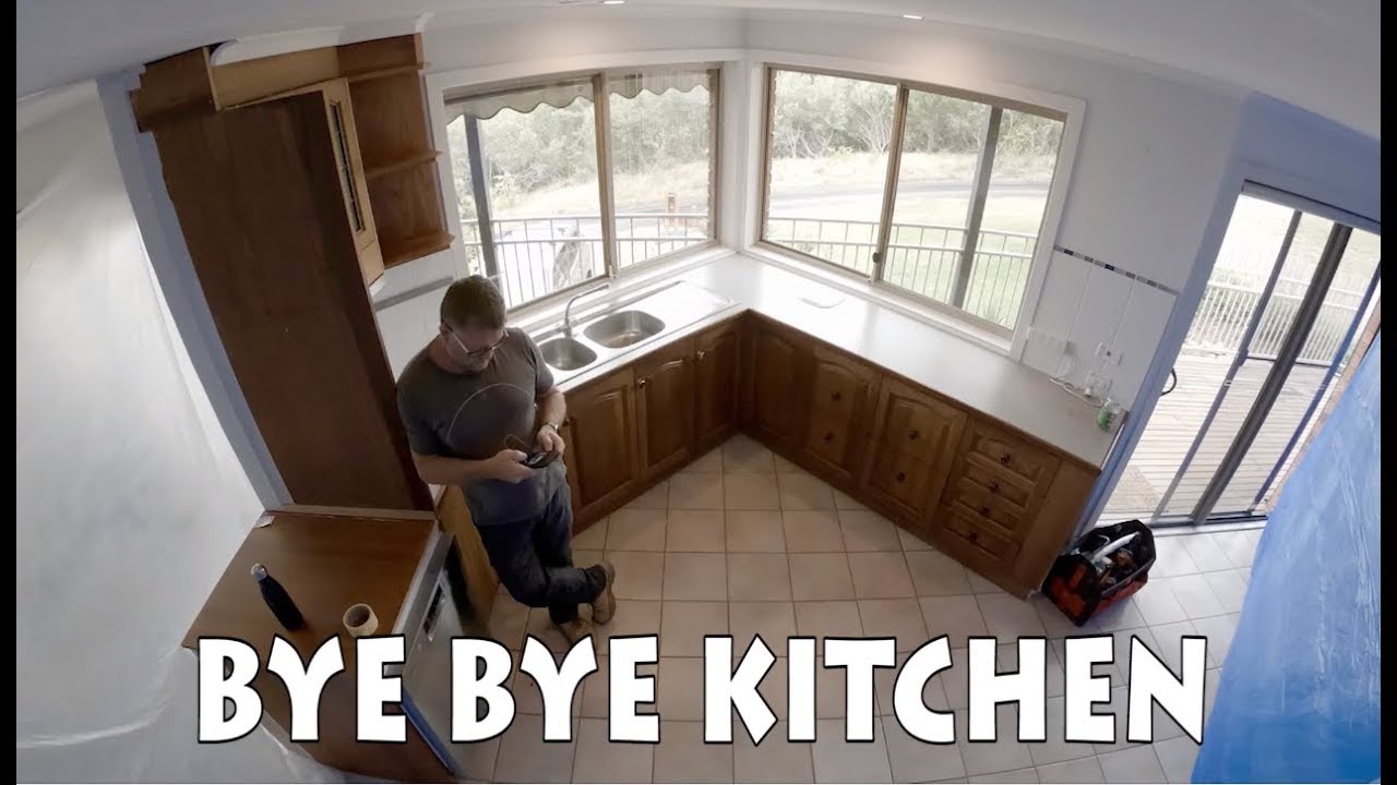 DIY Renovations - Kitchen Demolition Time Lapse - YouTube