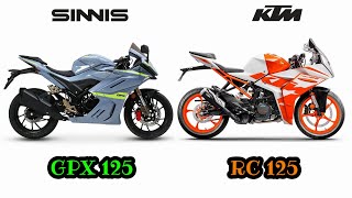 Sinnis Gpx 125 VS Ktm Rc 125 | Comparison | Price | Bike Informer