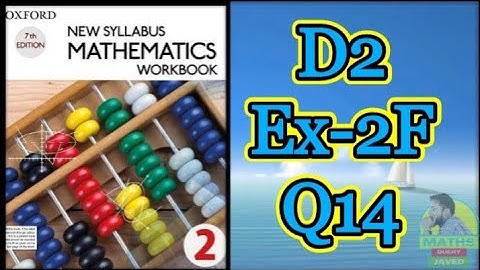Q14 || Ex-2F || D2 || NSM || Linear graph and Simultaneous equation || in Urdu Hindi